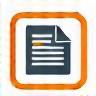 Icon representing information submission.