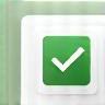 Icon representing confirmation document.