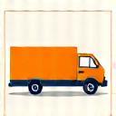 Icon representing a commercial van.